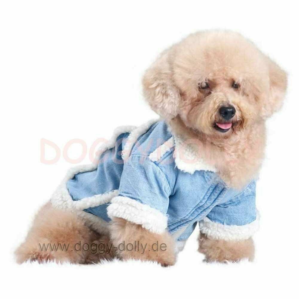 DoggyDolly DF003 warme Hundejacke mit Jeans