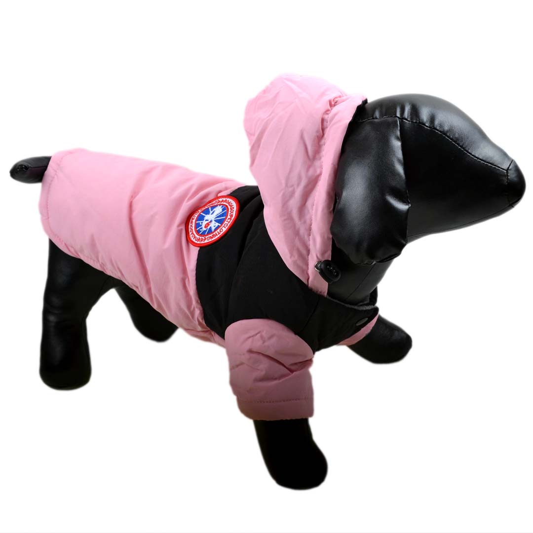 Warme Hundewinterjacke mit warmer Fütterung - Pink