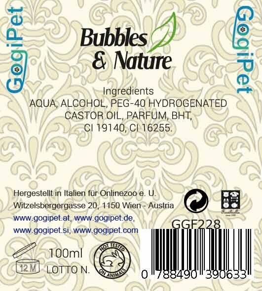 GogiPet Hundeprodukte ohne Tierversuche - Bubbles & Nature