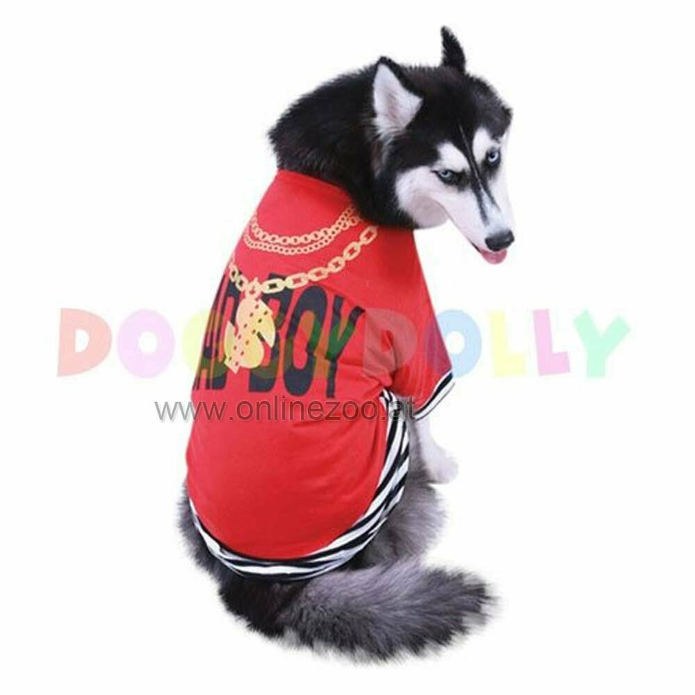 DoggyDolly Badboy T-Shirt für Hunde rot