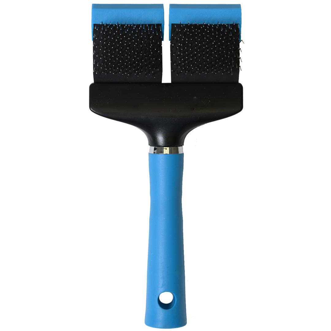 Flex Groom Profi Multibrush Double - Slicker Brush für dichtes schweres Fell