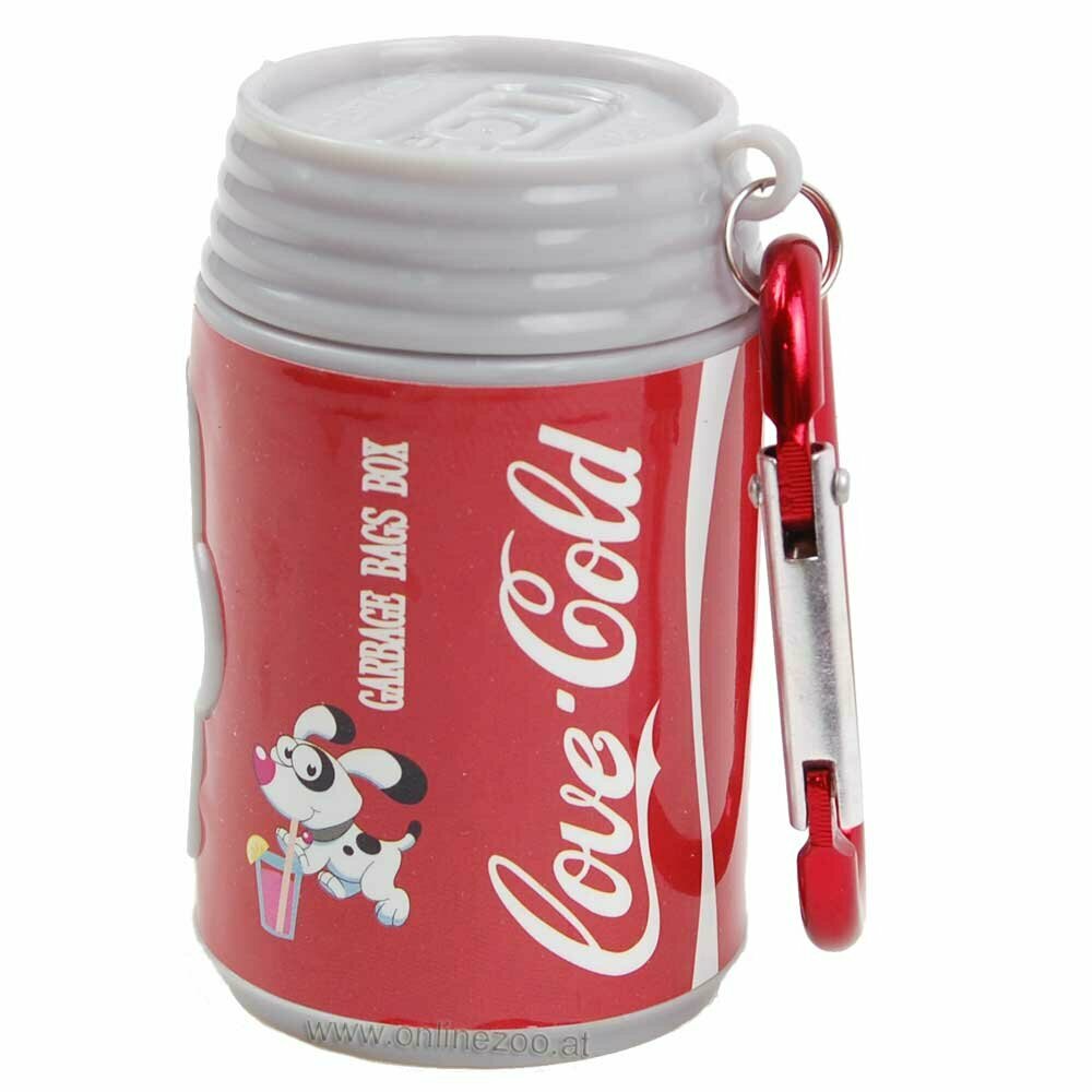 Kotbeutelspender im Coca Cola Dosen Design