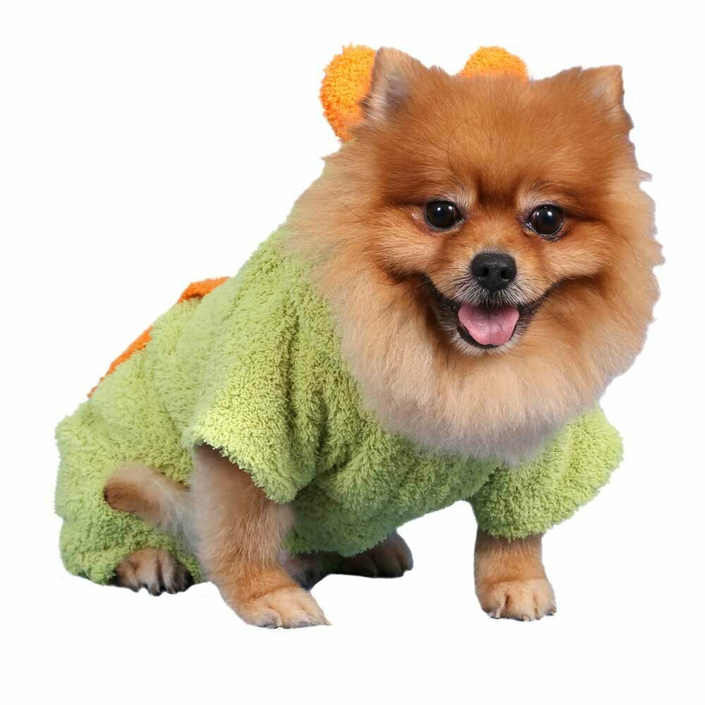 Grüner warmer Hundepullover kuschelweich
