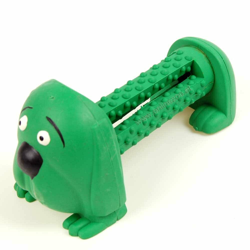 Hundespielzeug aus Gummi für Hundesnacks grün