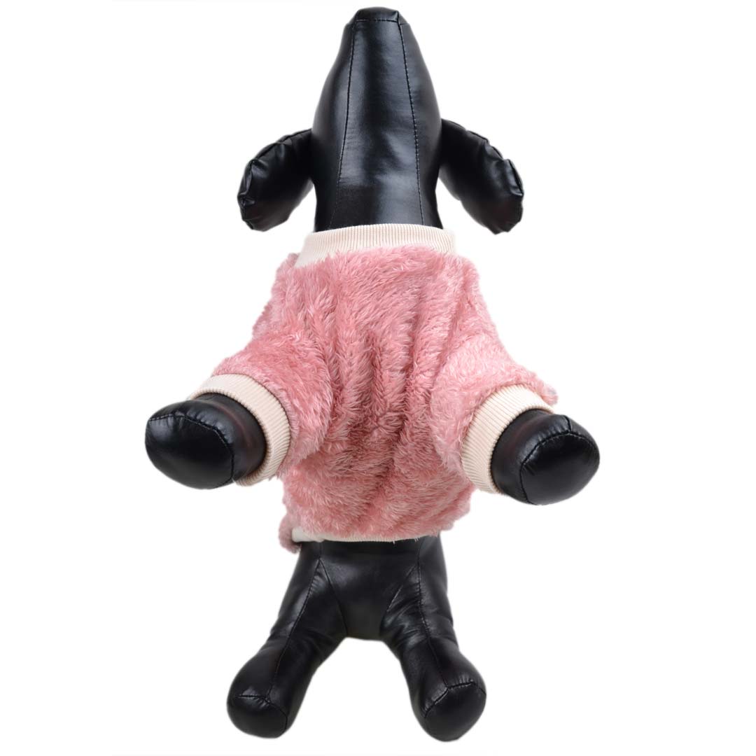 extra flauschiger Hundepullover pink