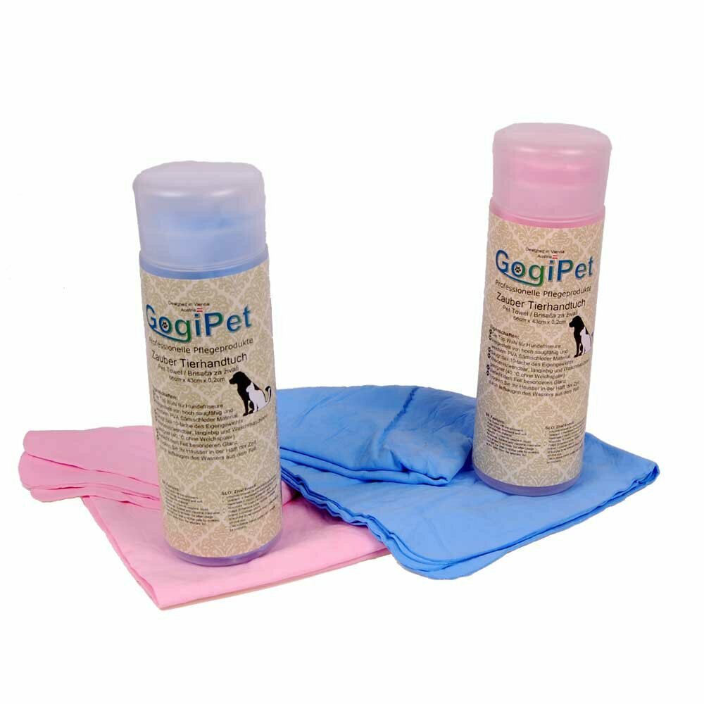 GogiPet ® Tuch - Reinigungstuch, Badetuch, Hundehandtuch -  super absorbierendes Badetuch