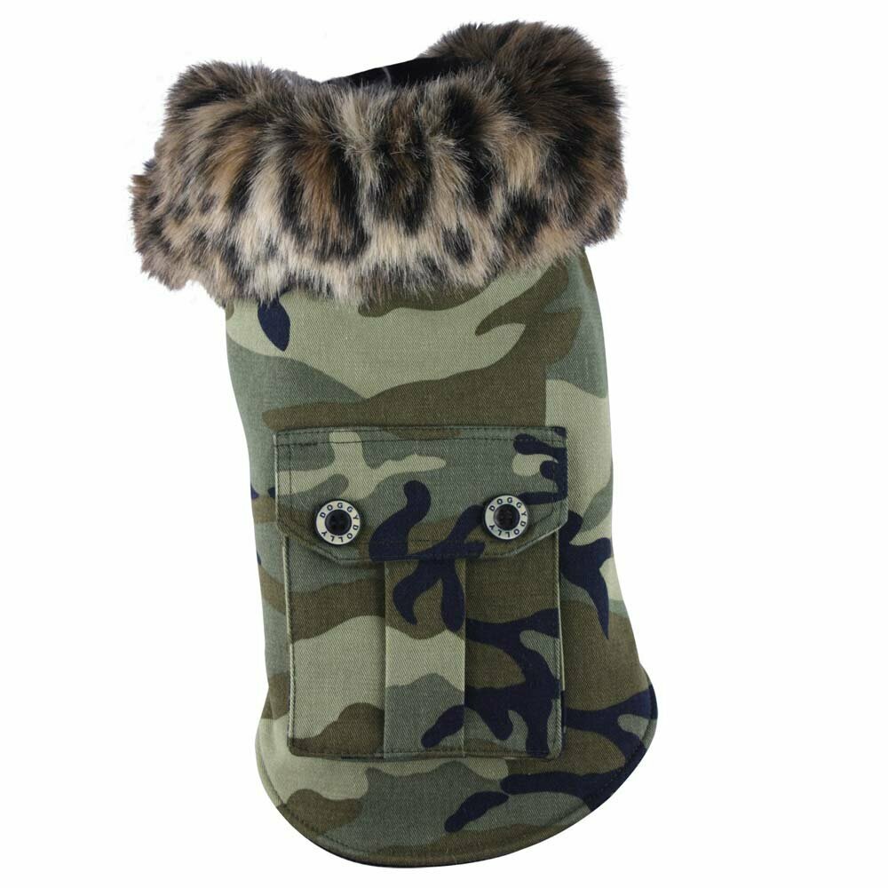 DoggyDolly W061 - warmer Hundemantel Camouflage Hundebekleidung