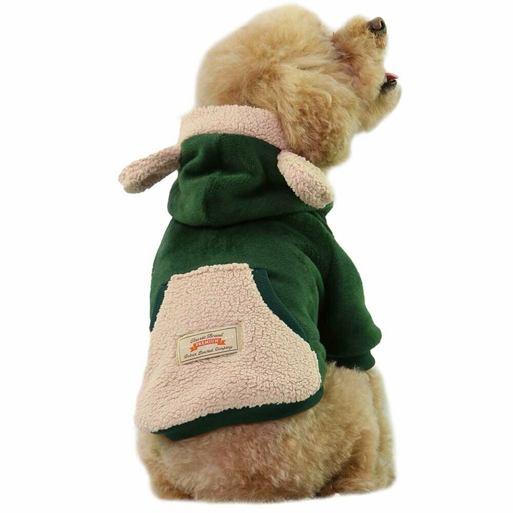 Warmer Hundemantel aus Baumwolle Rosa von GogiPet