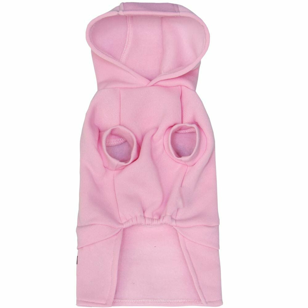 Baumwoll Fleece Sport Pullover Kleid für Hunde Pink