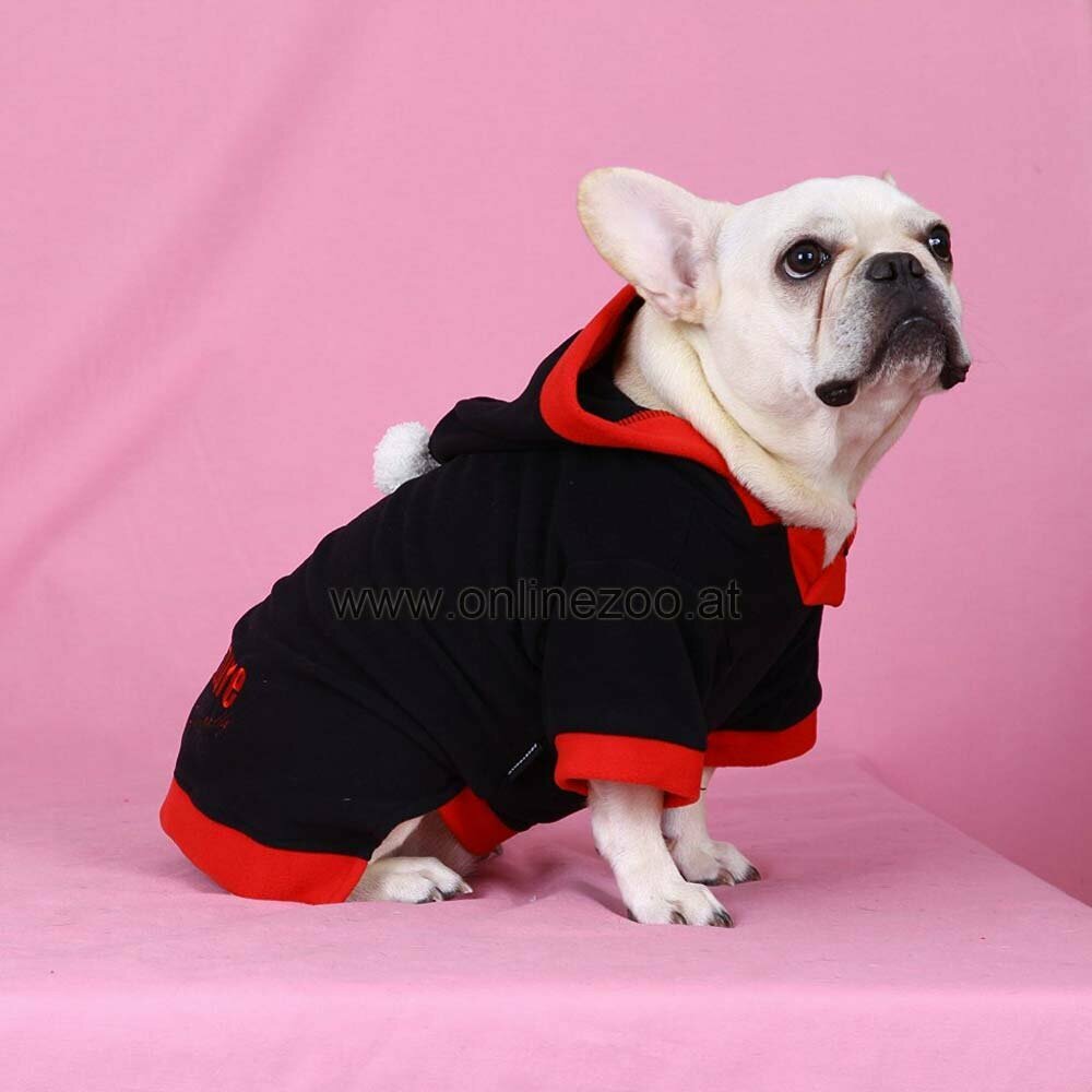 warme Hundebekleidung - kuschelweicher Hundepullover mit Kapuze von DoggyDolly W158