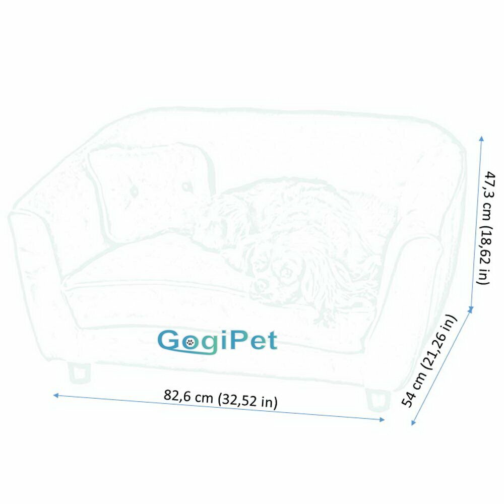 Abmessungen von diesem GogiPet ® Tiermöbel Relax
