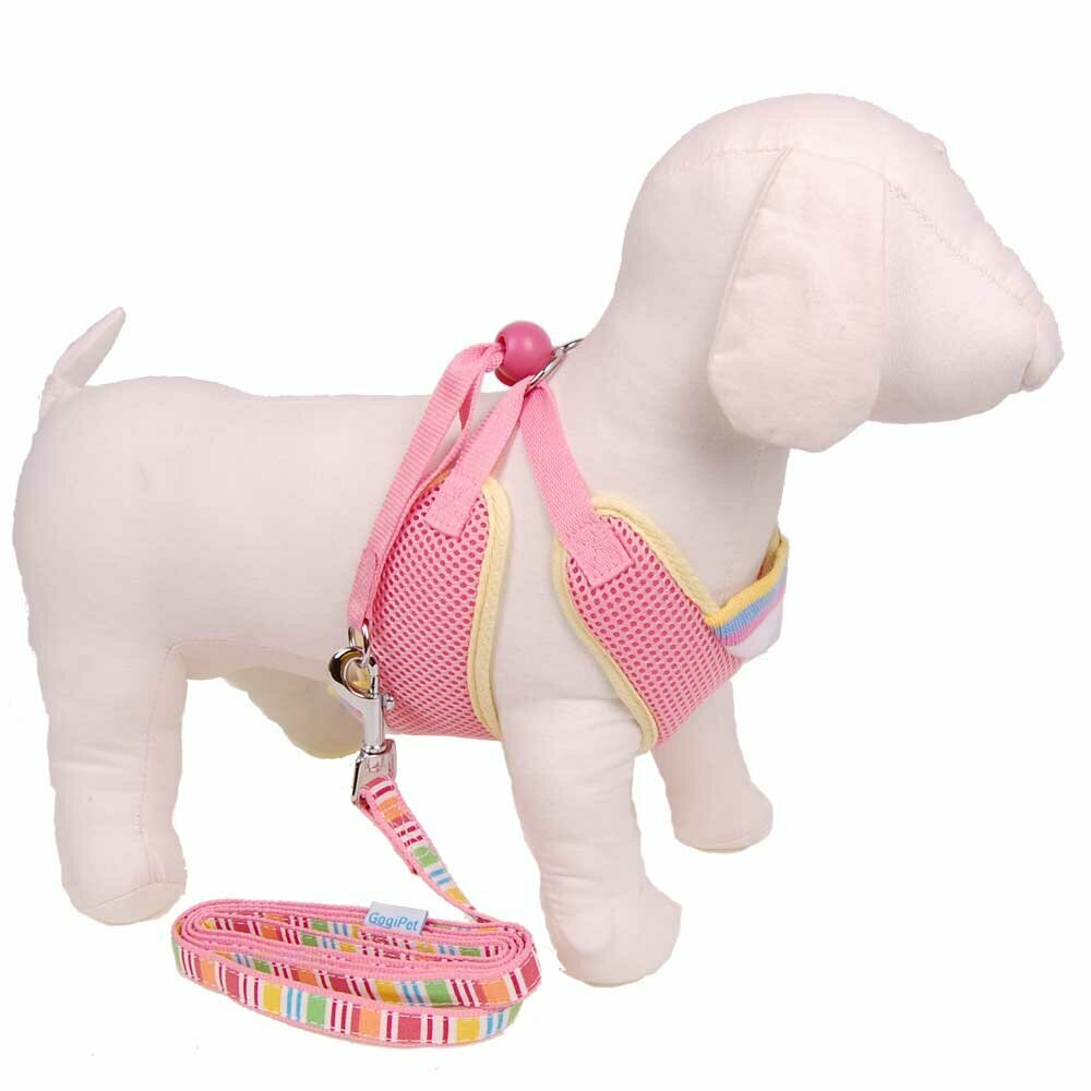 Brustgeschirr für Hunde rosa von GogiPet ®