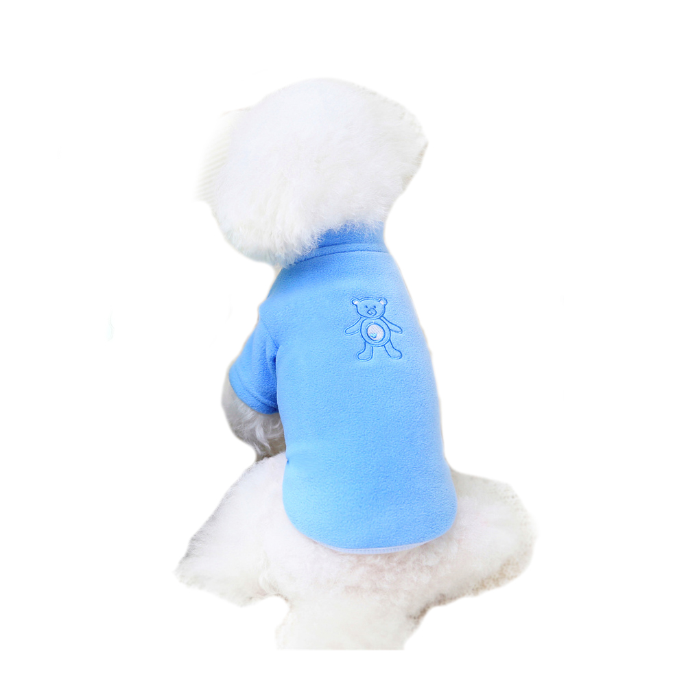 Kuschelig warmer Hundepullover - Blauer Teddysweater