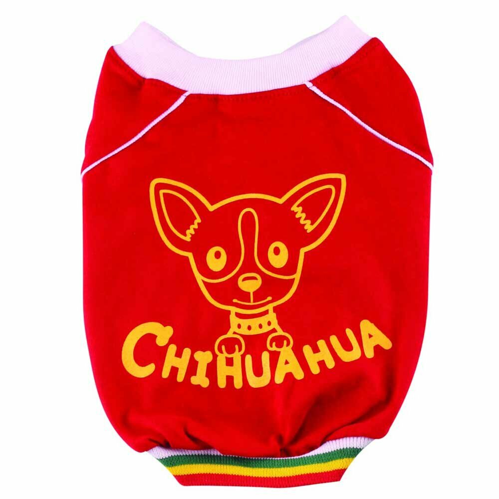 rotes Chihuahua T-Shirt