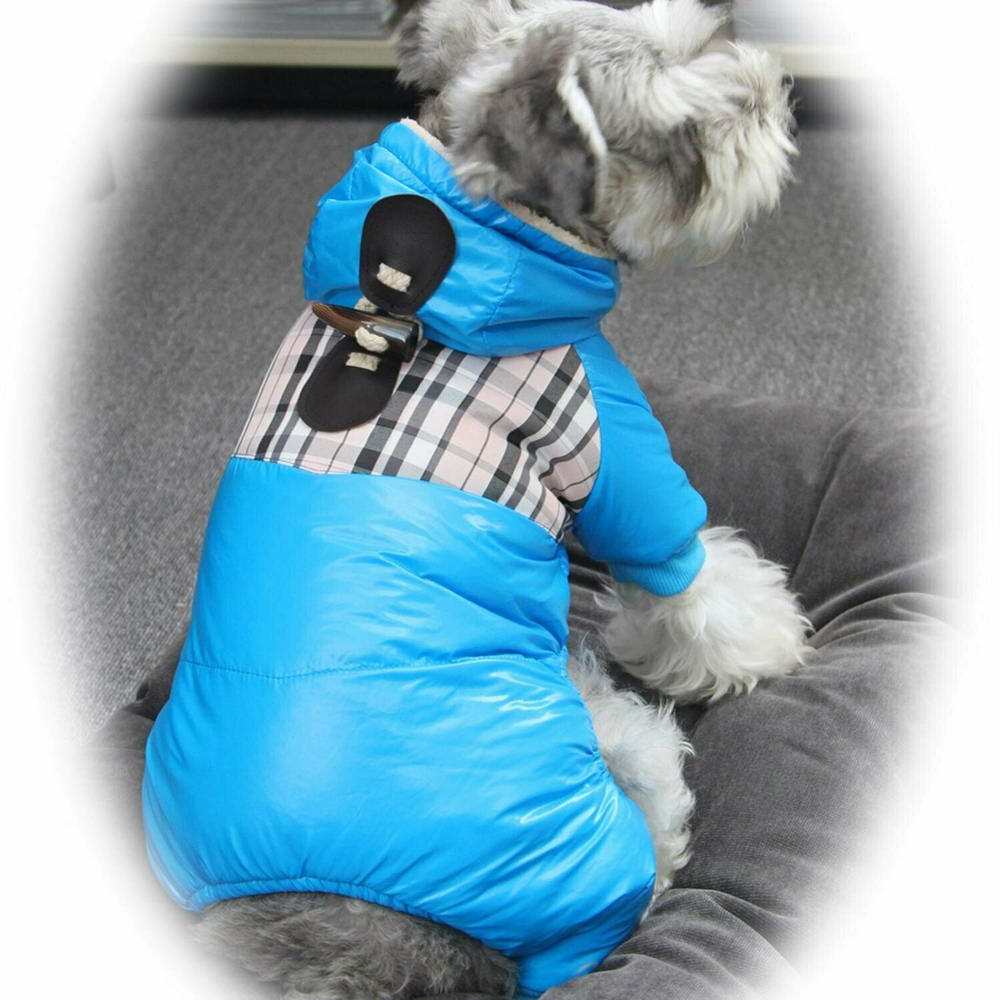 Warme Hundebekleidung für den Winter Burberry Blau