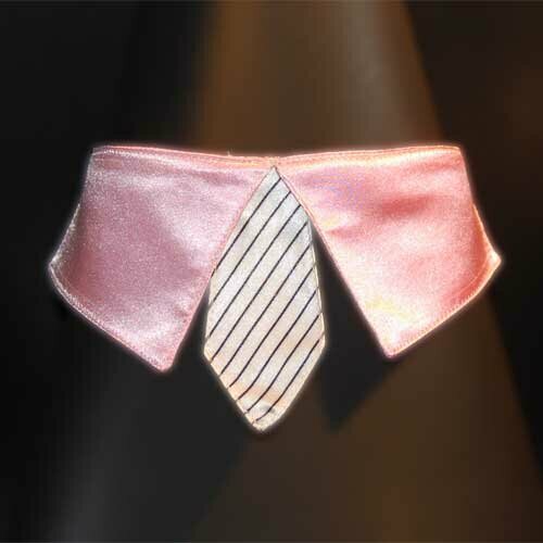 rosa Hundekrawatten Halsband S von GogiPet ® 