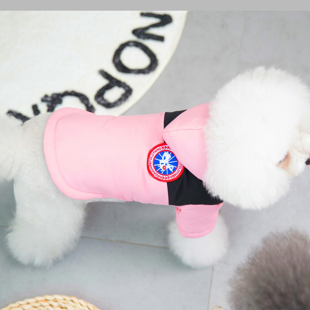Warme Hundewinterjacke mit warmer Fütterung - Pink