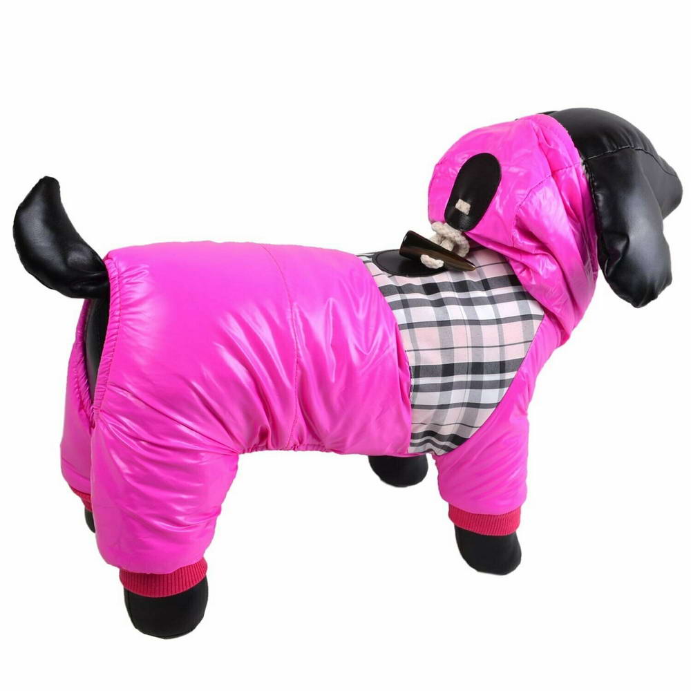 Warmes Hundegewand in farbenfrohem Pink