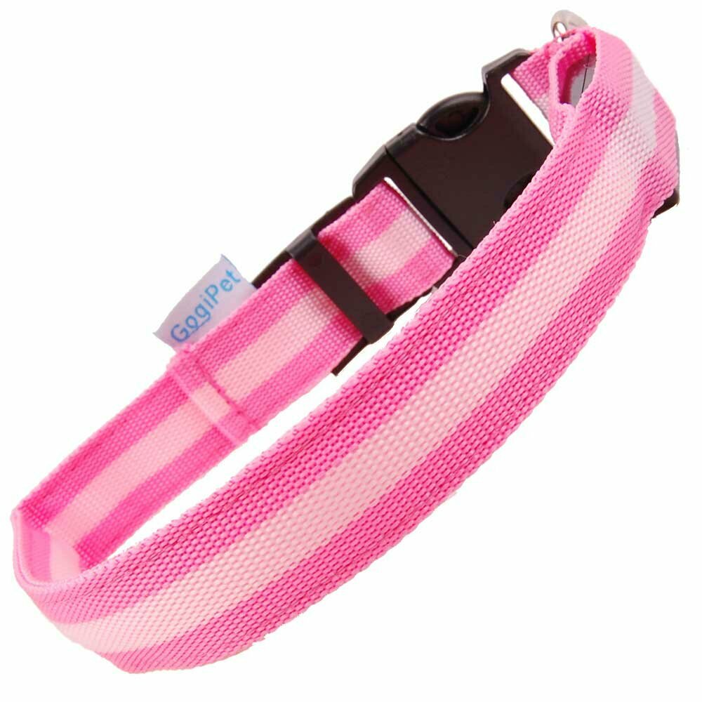  GogiPet ® LED Hundehalsband Rosa M 
