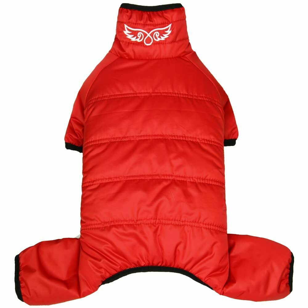 Roter Schneeanzug für Hunde - die extra warme Hundebekleidung GogiPet