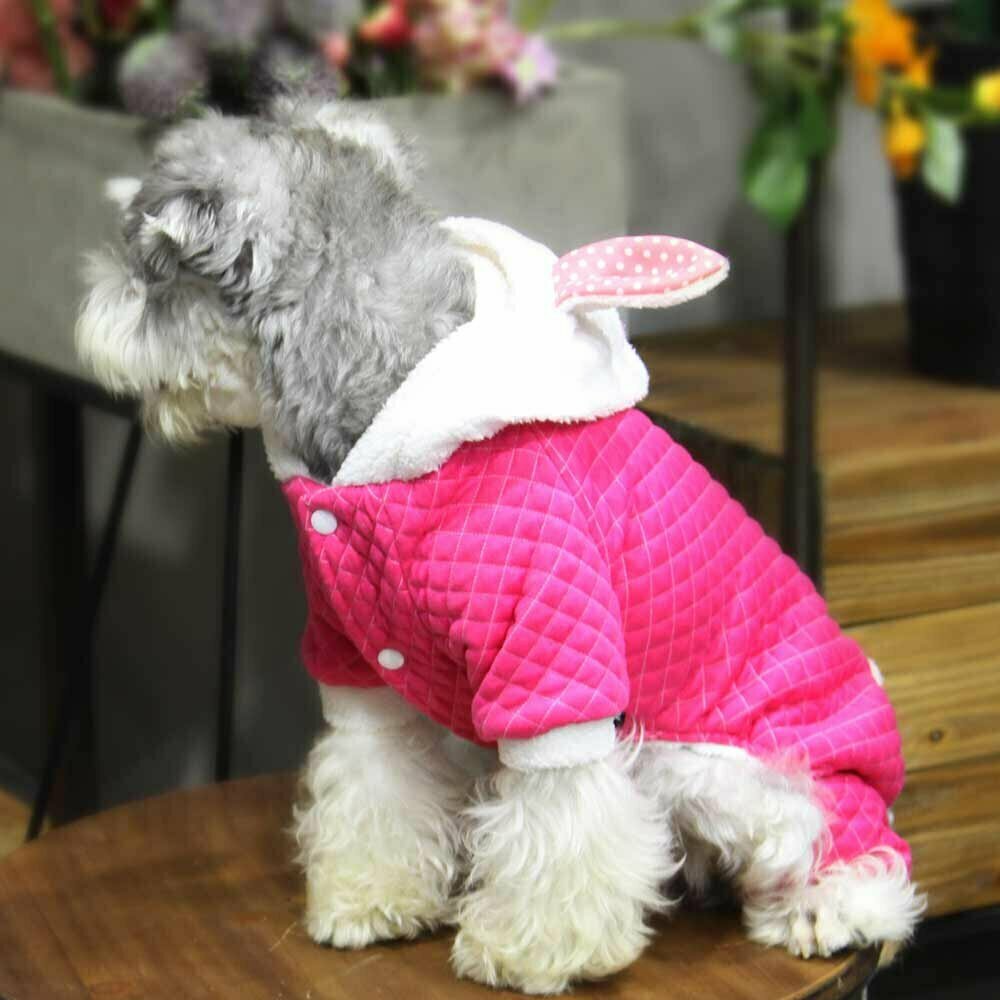 Bunny Hundebekleidung für den Winter Pink