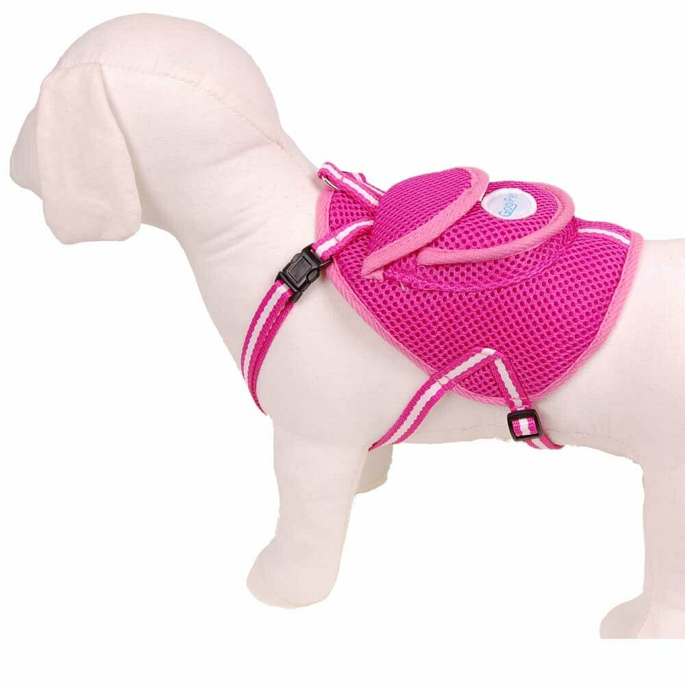 Hundebrustgeschirr Pink - Rucksack für Hunde von GogiPet ®