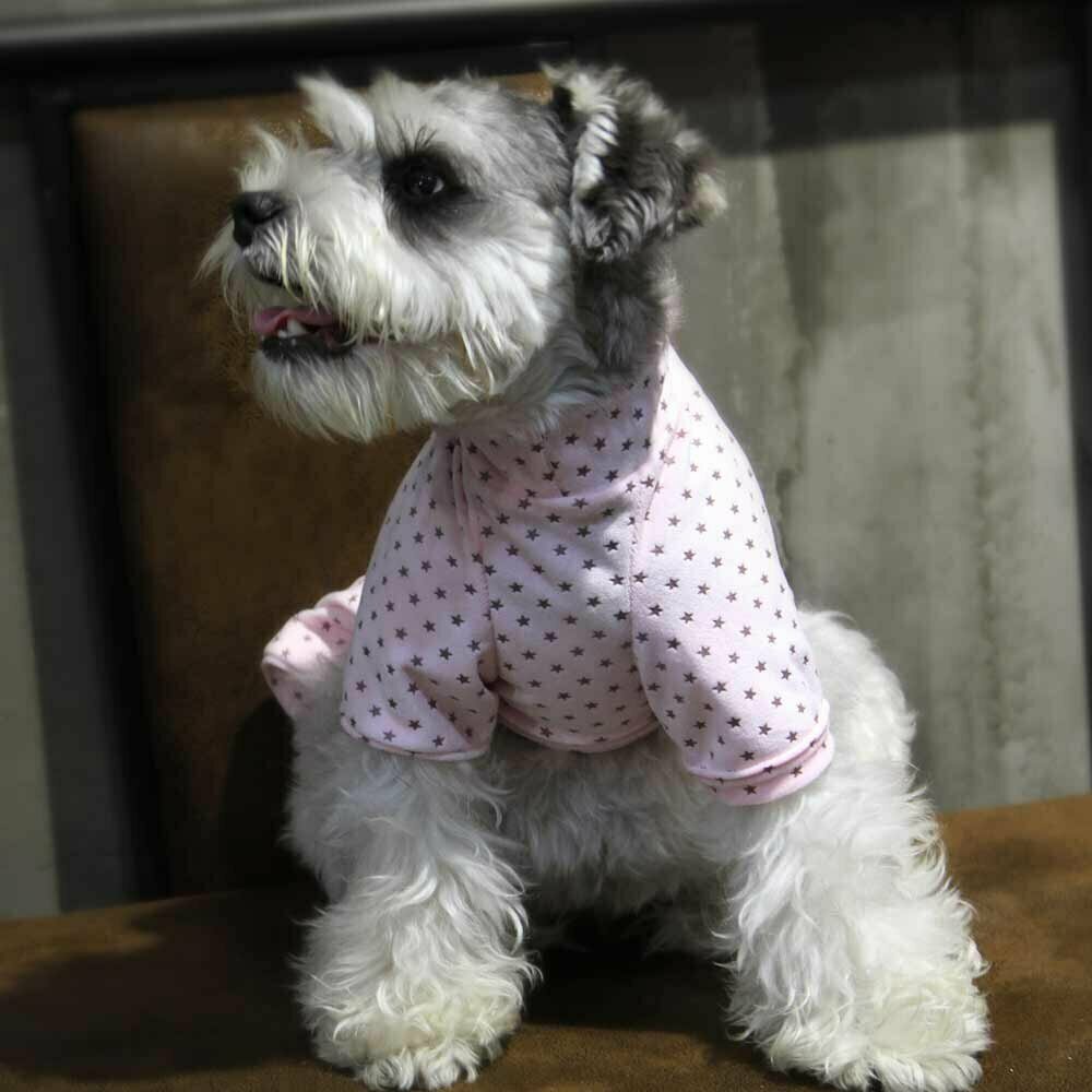 Cooler Hundeschlafanzug rosa