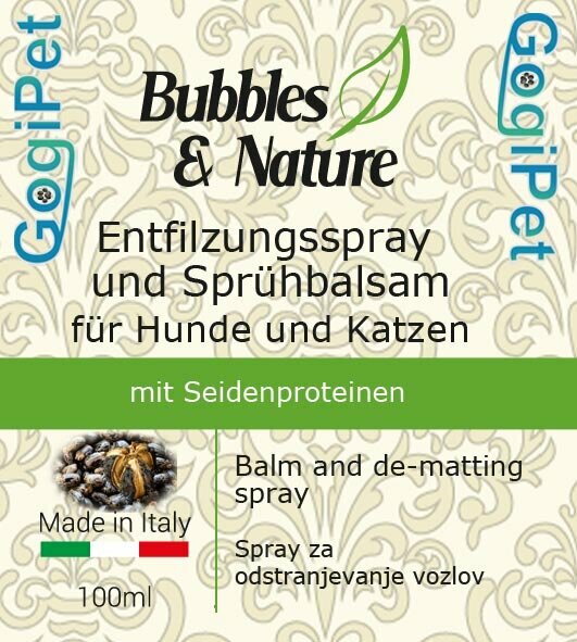 Entfilzungsspray und Sprühbalsam mit Glanzeffekt von Bubbles & Nature