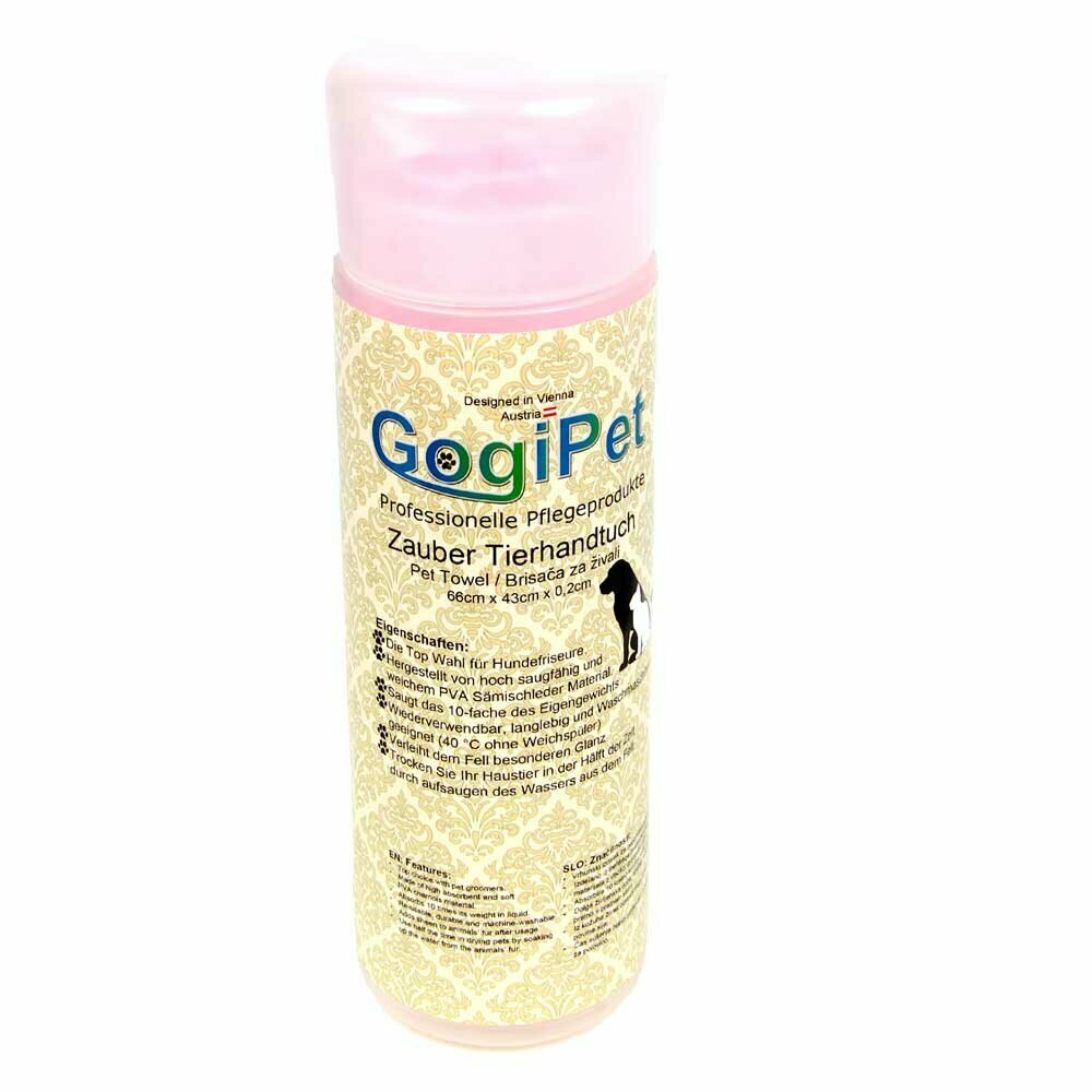 GogiPet Magic Tuch -  super absorbierendes Handtuch für die Tierpflege und Reiniung