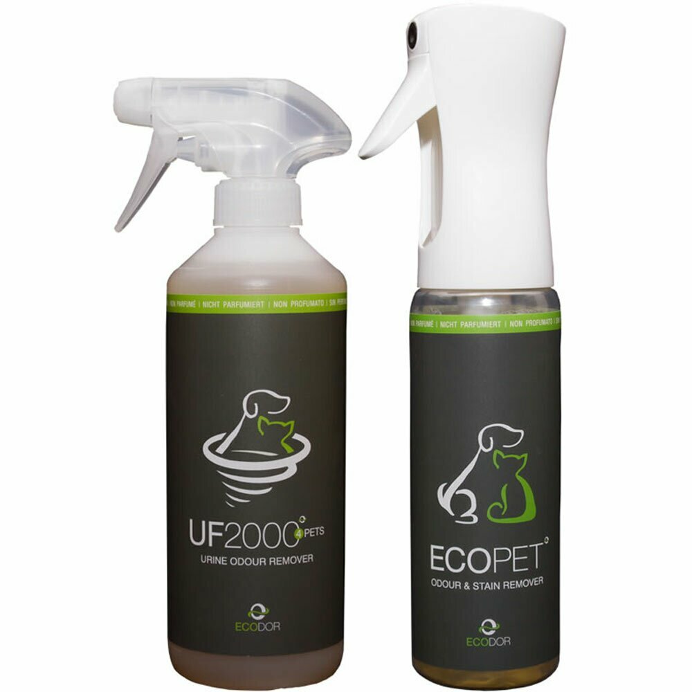 Ecodor UF2000 Urinentferner + EcoPet Tiergeruchentferner das starke Duo