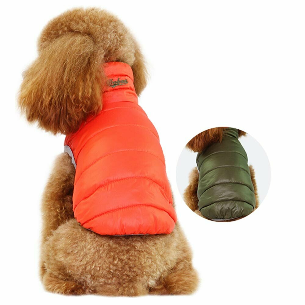 Hochwertige Hundejacke mit echten Gänsedaunen - warme Hundebekleidung