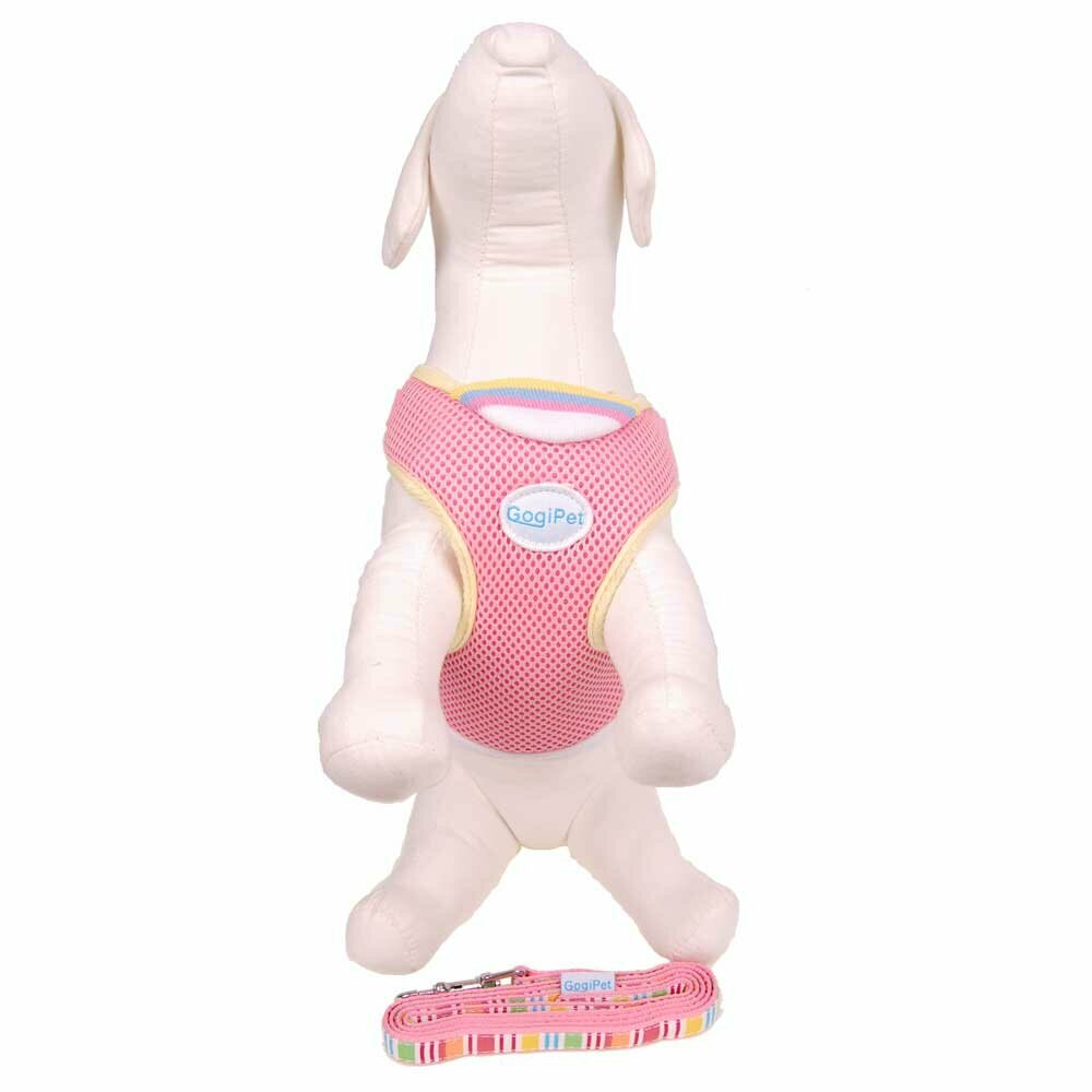GogiPet ® Brustgeschirrset rosa für Hunde