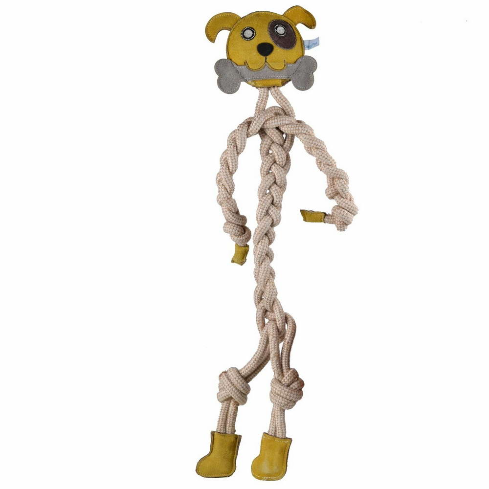 Hundespielzeug GogiPet ® Naturetoy Hunde mit Knochen 80 cm
