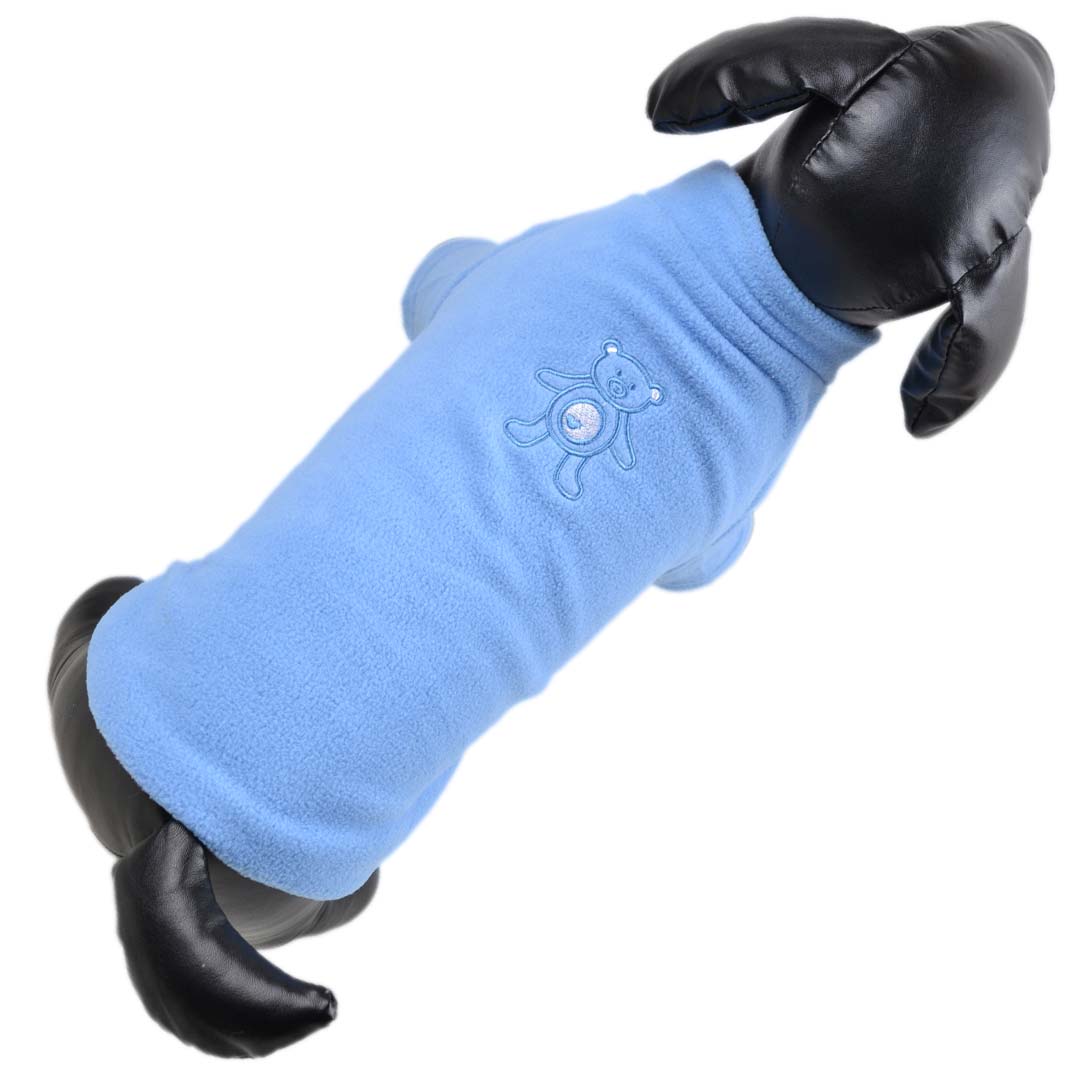 Kuschelpullover für Hunde - blauer Teddy Sweater für Hunde